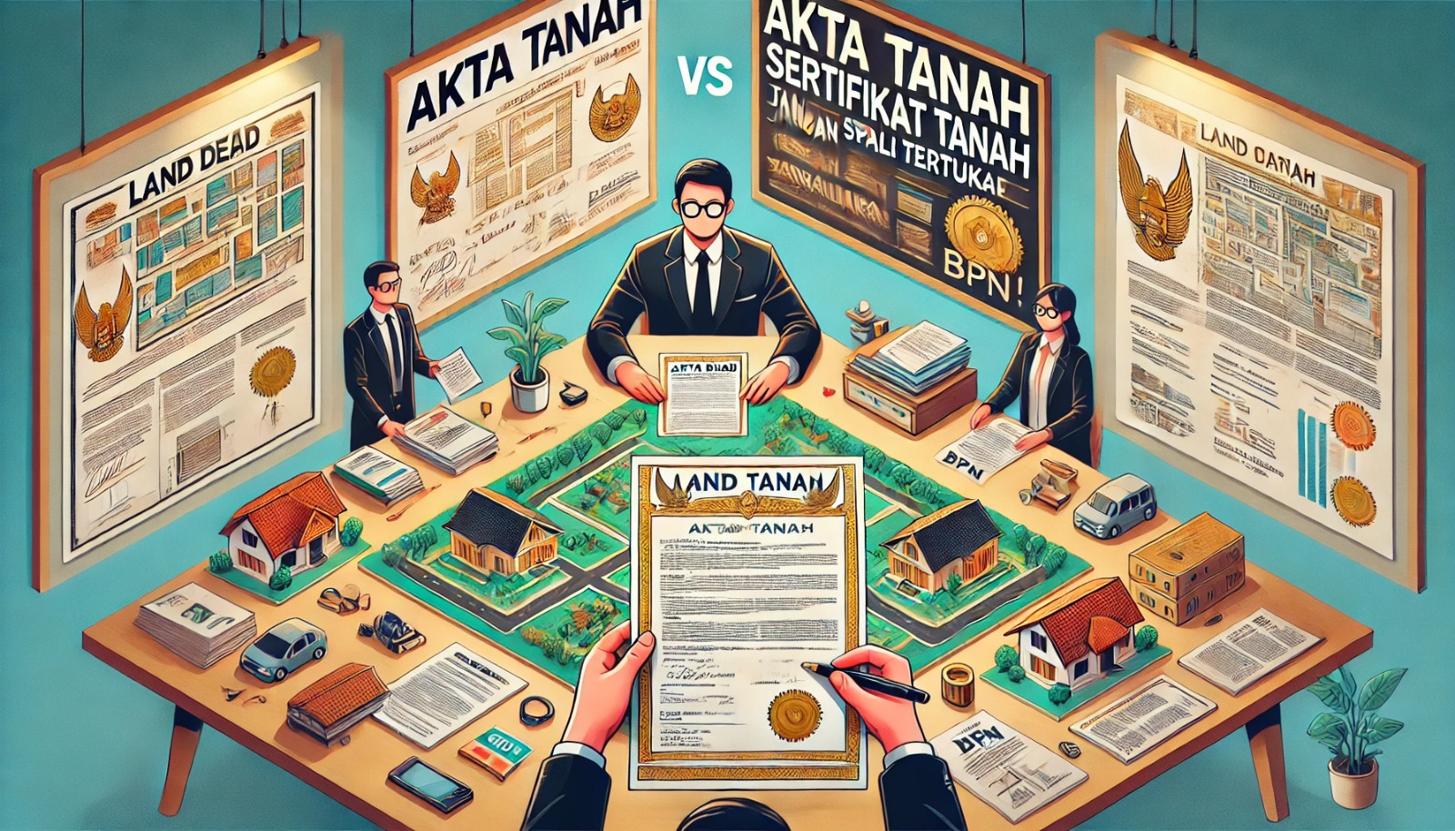 Akta Tanah vs Sertifikat Tanah: Apa Perbedaan Krusialnya? Jangan Sampai Tertukar!